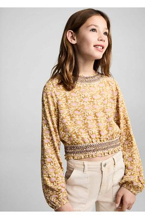 شلوار جین نباتی بچه گانه رگولار MANGO Kids - کد 899215501