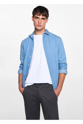 شلوار مشکی مردانه پنبه ای MANGO Teen - کد 856997363