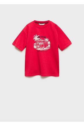 تیشرت قرمز بچه گانه رگولار MANGO Kids - کد 898627983