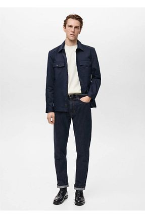 شلوار جین آبی مردانه رگولار MANGO Man - کد 898626934