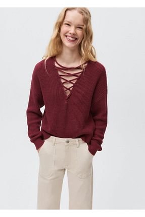 شلوار جین بژ زنانه رگولار MANGO Teen - کد 884981974