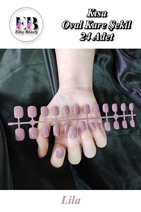 ناخن مصنوعی و اکسسوری بنفش Easy Beauty - کد 838644307