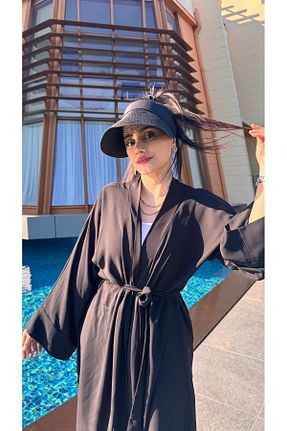 کلاه مشکی زنانه حصیر Luminos Butik - کد 674354124