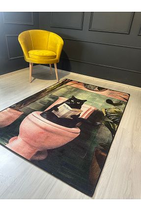 فرش صورتی قابل شستشو Rugs Modern Halı - کد 862267578