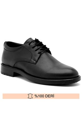 کفش کلاسیک مشکی مردانه چرم خالص FINE - کد 792211212