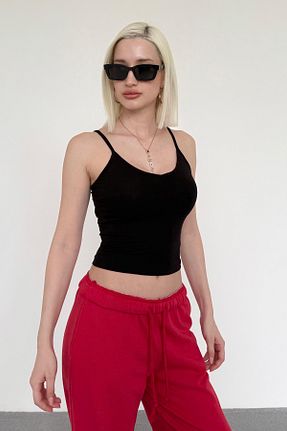 رکابی مشکی زنانه پنبه ای Madmext - کد 932862193