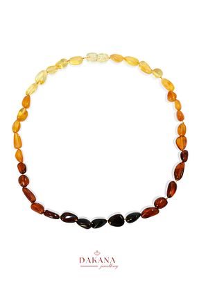 گردنبند جواهر نارنجی بچه گانه سنگ طبیعی DAKANA JEWELLERY - کد 939021289