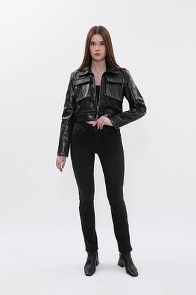 شلوار جین مشکی زنانه پاچه تنگ BANNY JEANS - کد 877159061