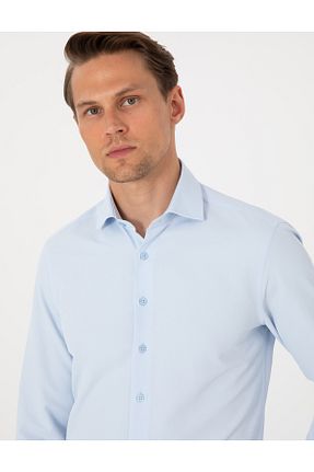 پیراهن آبی مردانه اسلیم فیت Pierre Cardin - کد 939022331