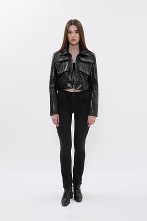 شلوار جین مشکی زنانه پاچه تنگ BANNY JEANS - کد 877159061