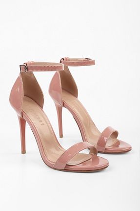 کفش پاشنه بلند کلاسیک صورتی زنانه چرم لاکی Shoeberry - کد 939080556