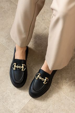 کفش آکسفورد مشکی زنانه چرم مصنوعی diya shoes - کد 462211291