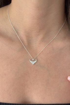 گردنبند نقره سفید زنانه 925 عیار cld - کد 939040382