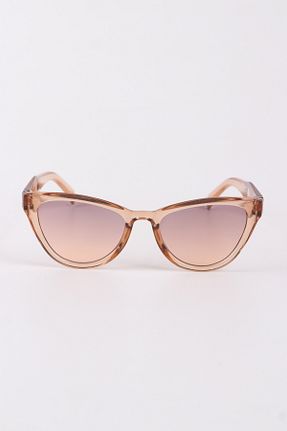 عینک آفتابی قهوه ای زنانه UV400 Eyesofia - کد 939040225