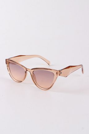 عینک آفتابی قهوه ای زنانه UV400 Eyesofia - کد 939040225