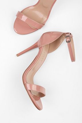 کفش پاشنه بلند کلاسیک صورتی زنانه چرم لاکی Shoeberry - کد 939080556