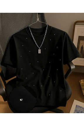 تیشرت مشکی زنانه رگولار NATUFIAN STORE - کد 939058933