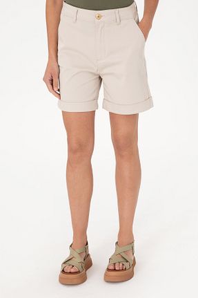 شلوارک و برمودا بژ زنانه Straight U.S. Polo Assn. - کد 922760969
