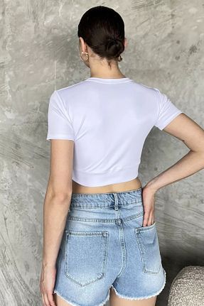 بلوز سفید زنانه ساده GÜLSELİ - کد 939062463