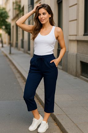 شلوارک و برمودا سرمه ای زنانه Skinny Rich - کد 848195979