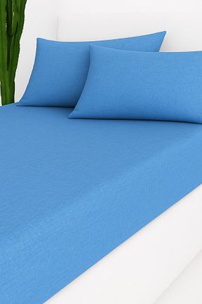 ست ملحفه دونفره آبی پنبه ای Home - کد 890666747