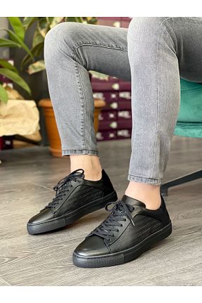کفش کژوال مشکی مردانه چرم خالص MOR KUNDURA - کد 939075969
