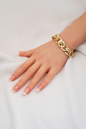 دستبند طلا زرد زنانه 14 عیار Bilezikci - کد 939107840