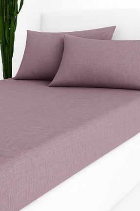 ست ملحفه دونفره بنفش پنبه ای Home - کد 890665824