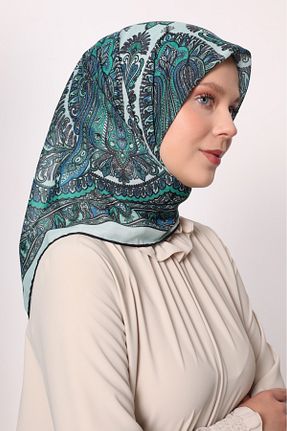 روسری سبز پنبه ای Levidor - کد 939113949