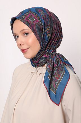 روسری آبی پنبه ای Levidor - کد 939113426