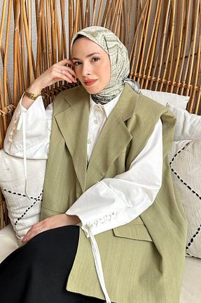 روسری سبز پلی استر lamelif - کد 939132287
