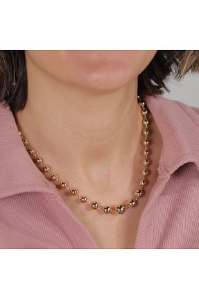 گردنبند طلا زرد زنانه 14 عیار Değerli Kuyumculuk - کد 845162670