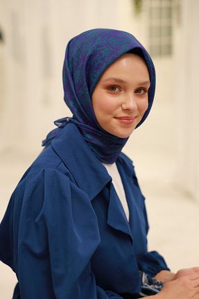روسری بنفش پنبه ای Silk Home - کد 929125095