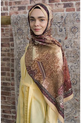 شال رنگی زنانه پلی استر Fatma Atasoy - کد 939130039