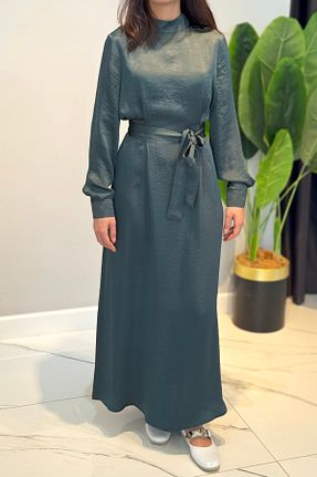 لباس حجاب زرشکی زنانه رگولار Nuss - کد 939138563