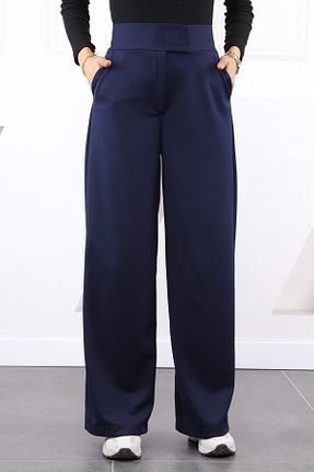 شلوار حجاب سرمه ای زنانه پنبه پلی استر İmajButik - کد 939138158
