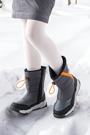 بوت / نیم بوت طوسی بچه گانه چرم مصنوعی Kiko Kids - کد 652740179