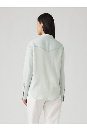 پیراهن آبی زنانه رگولار Levi