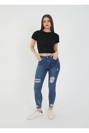 بلوز مشکی زنانه ساده SWALORA - کد 939150275