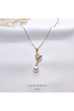گردنبند استیل ( فولاد ) طلائی زنانه استیل (فولاد) CHICMOON STORE - کد 872258418