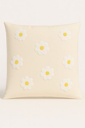 کوسن و روکش کوسن زرد پنبه ای Rell Home - کد 939171332