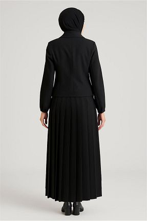 ست بالاتنه و پائین تنه حجاب مشکی زنانه رگولار TRENDTESETTÜR - کد 939254005