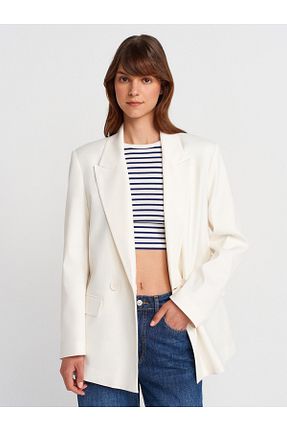 کت سفید زنانه Blazer Dilvin - کد 939259667