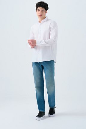 شلوار اسپرت آبی مردانه پاچه لوله تفنگی Loft - کد 940984114