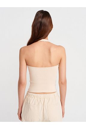 بلوز بژ زنانه اسلیم فیت Dilvin - کد 939259771