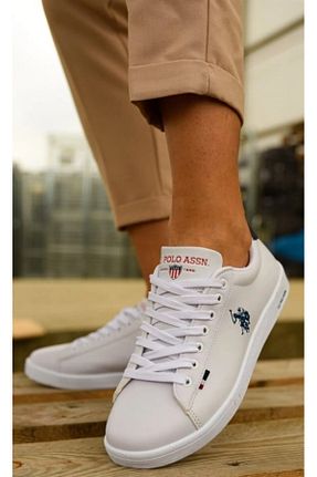 کفش اسنیکر سفید زنانه بند دار U.S. Polo Assn. - کد 939258851