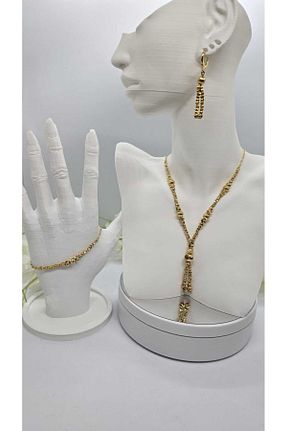 ست استیل زرد روکش طلا michelle takı zerafetin yeni adresi - کد 939272515