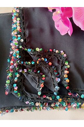 روسری مشکی شیفون Pervin Ablacım - کد 939301822