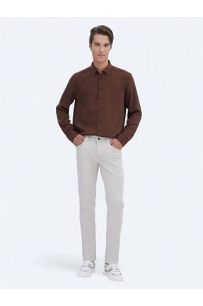 پیراهن قهوه ای مردانه رگولار Kip - کد 939316961