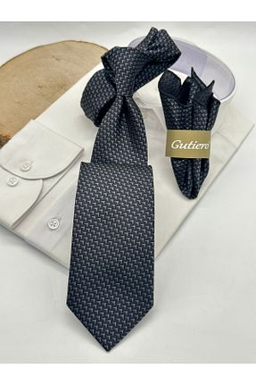 کراوات مشکی مردانه میکروفیبر Gutiero - کد 939325541